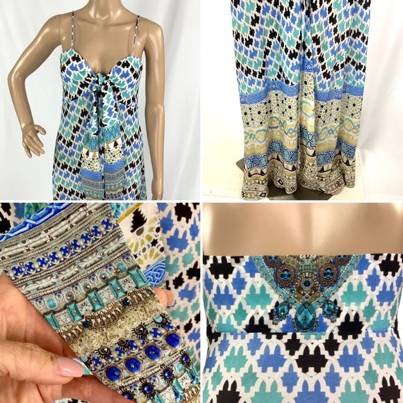 🔥‼️SOLD‼️🔥 CAMILLA FRANKS Blue Silk overlay - Picture 9 of 9